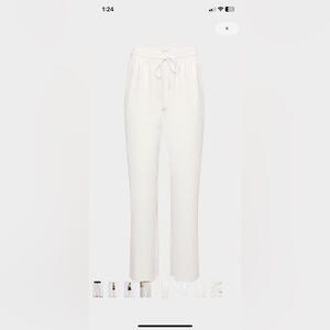 Wilfred Cream Elastic Waist Pants